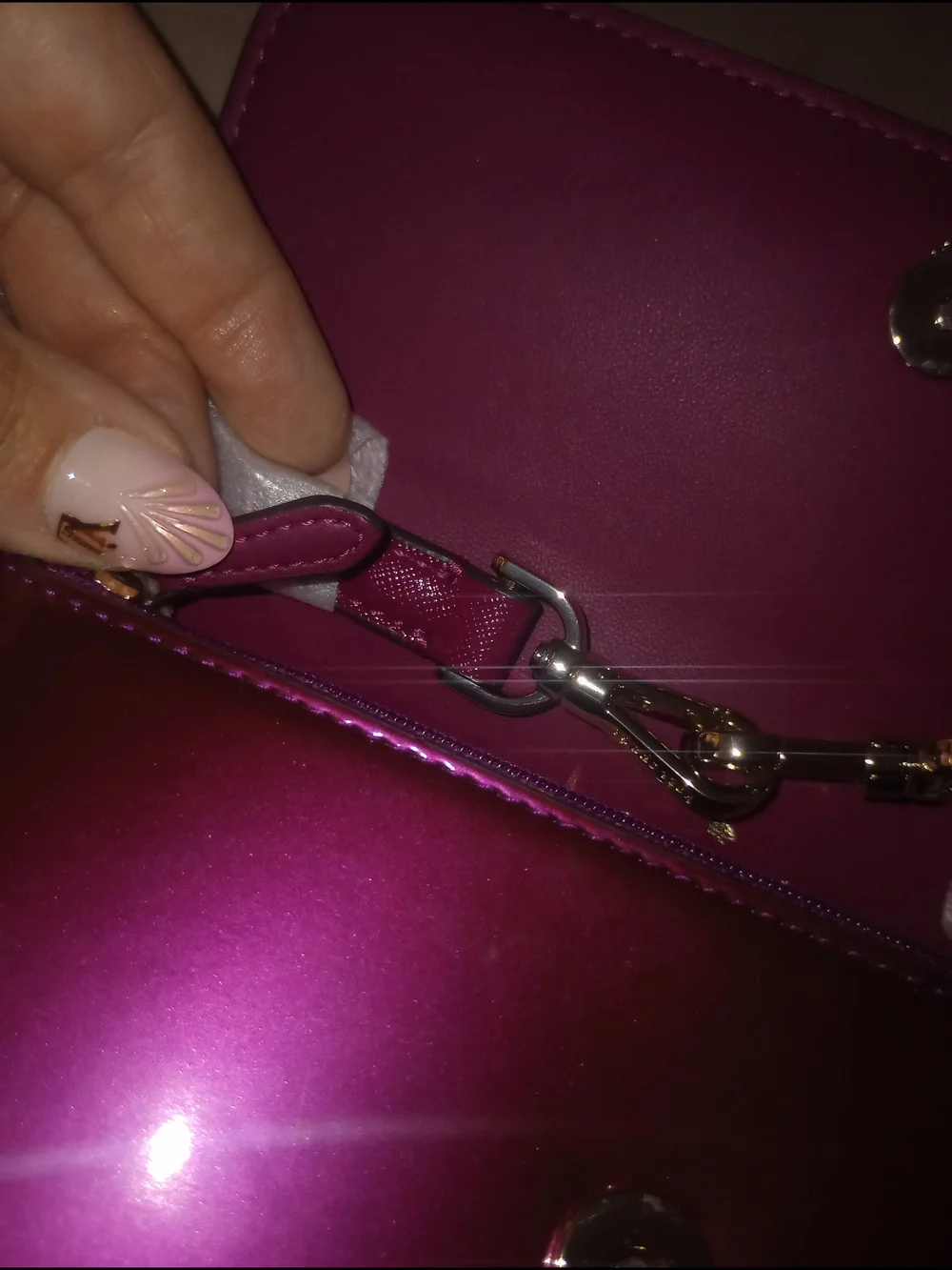 Kate Spade Kenzie Medium Flap Wristlet In Dark Raspberry
